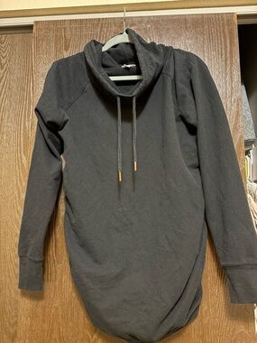 Isabel Maternity by Ingrid & Isabel Black Turtleneck Drawstring Sweater